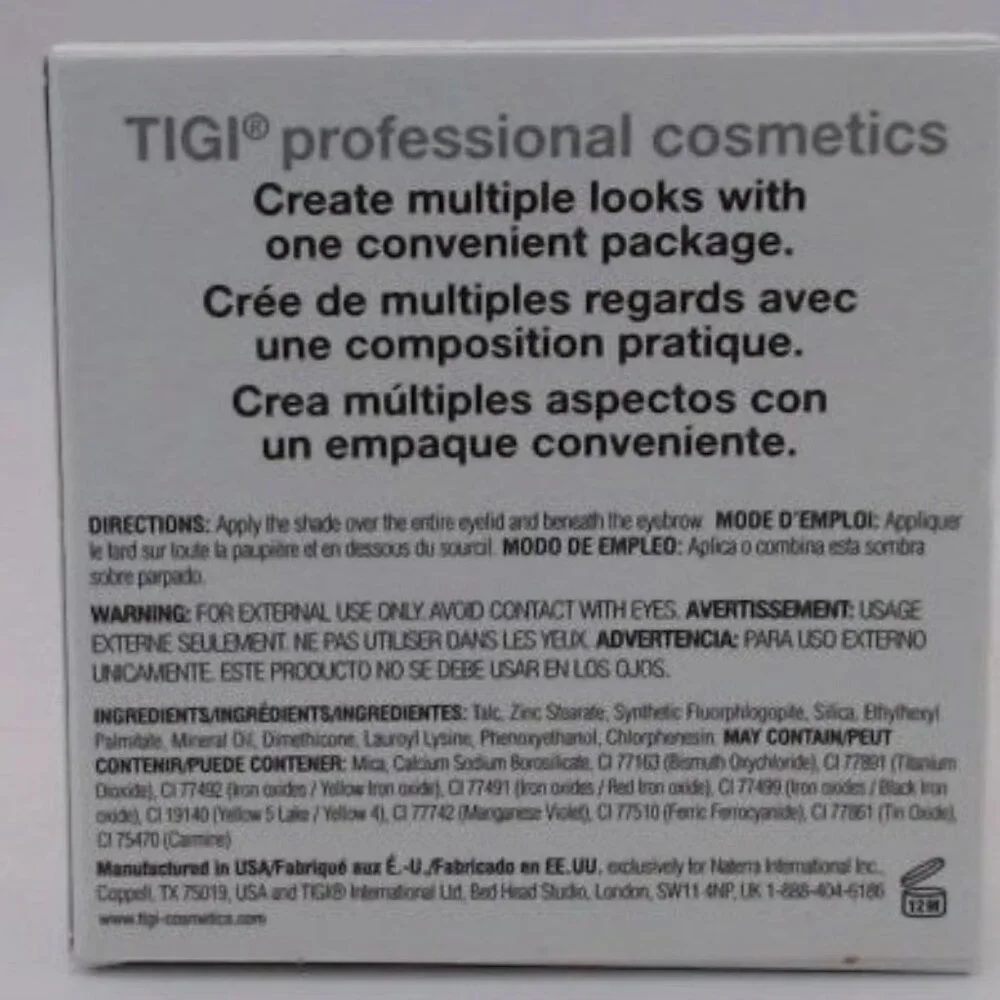 TIGI cosmetics high density quad eyeshadow‎ , posh, BRAND NEW IN BOX